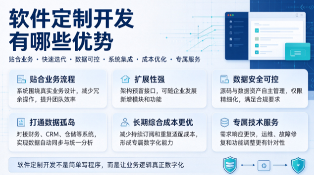 软件定制开发有哪些优势?